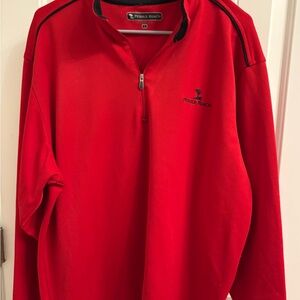 Pebble Beach Vibrant Red Pullover